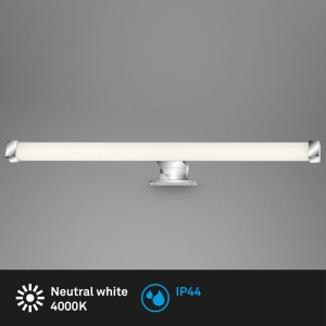 Briloner LED-Wandleuchte Repens, Chrom, IP44, für Spiegelschrank- oder Wandmontage.
