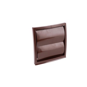 Braune Jalousieklappe System 100 aus Kunststoff für Lüftungsgitter.