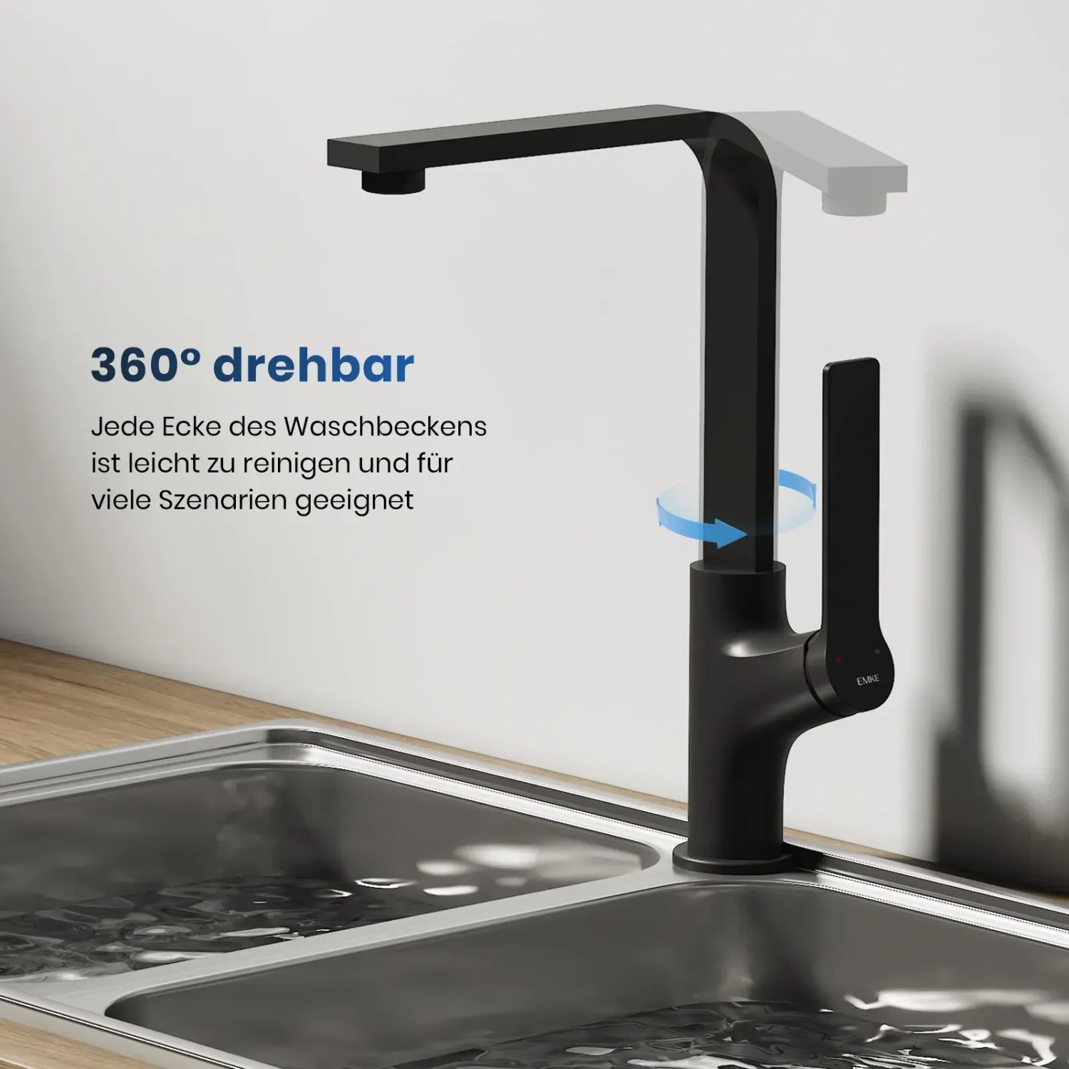 Schwarze Wasserhähne & Küchenarmaturen