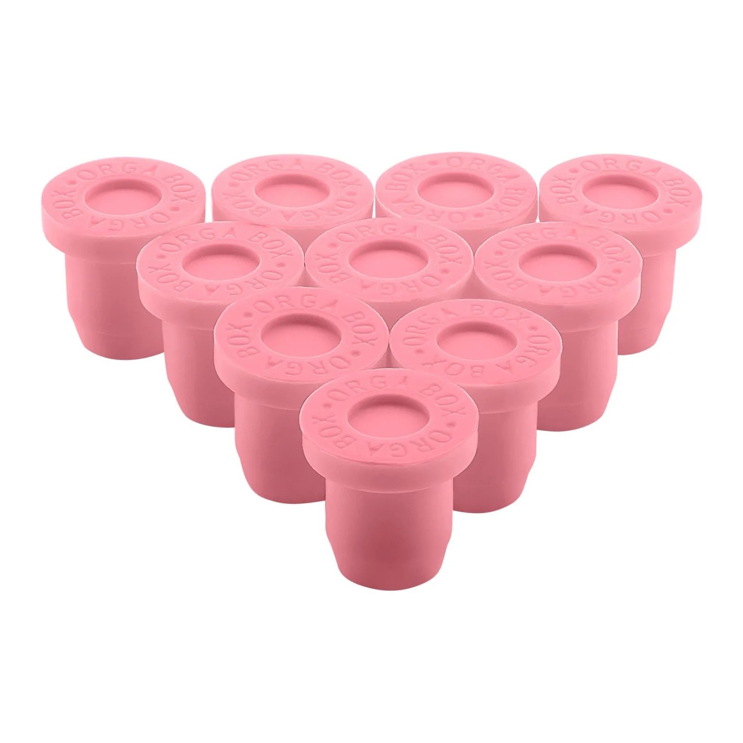 Sotech 10er Set Orga Box Silikonfüße Für 10, 5 Mm Bohrloch Pastellrot