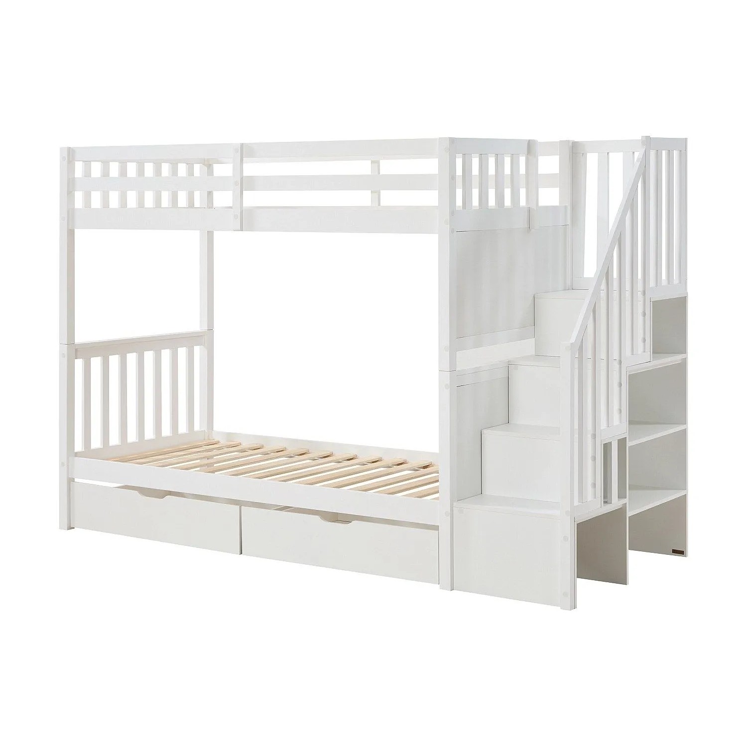 Vente-unique Etagenbett Zileni Weiß 242 cm