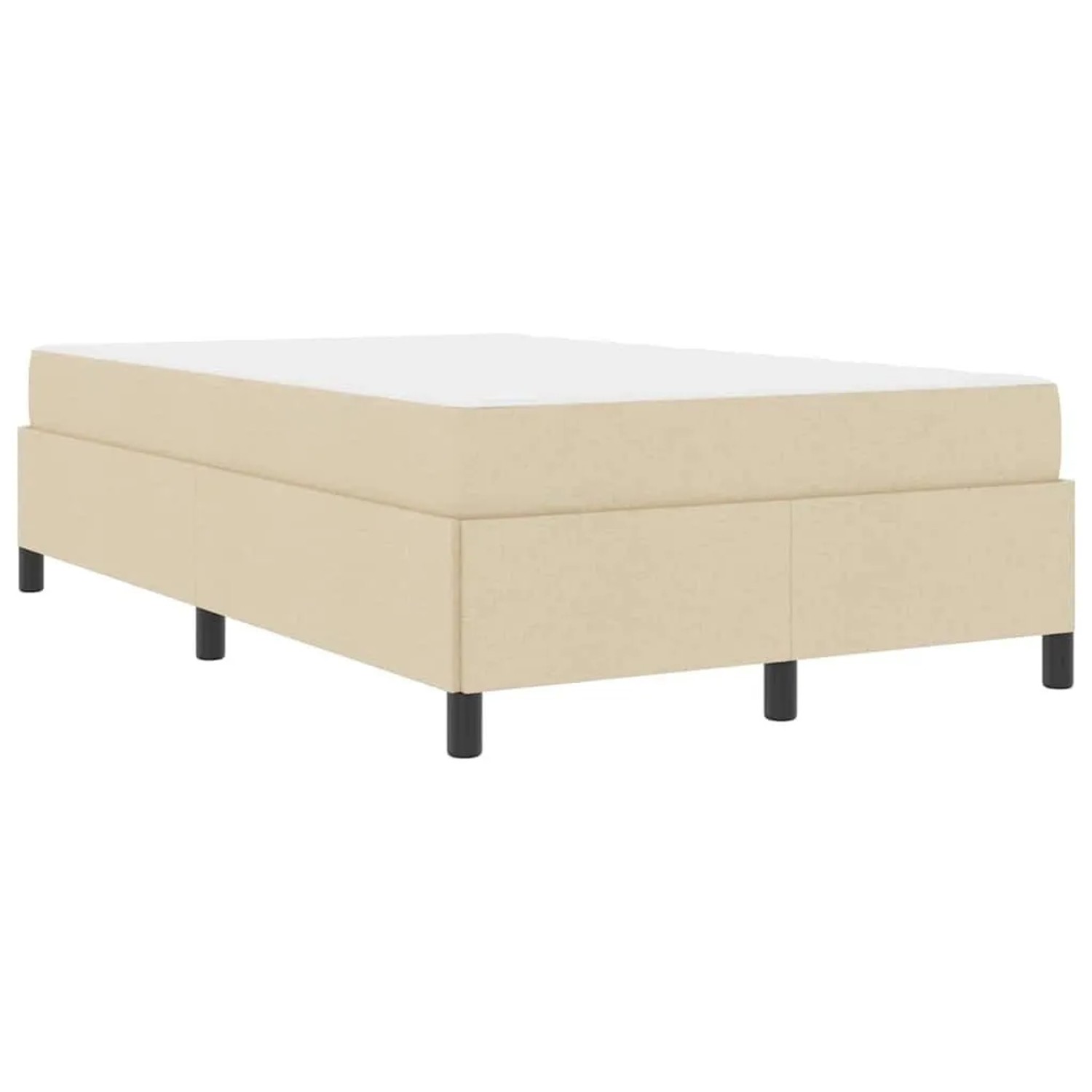 vidaXL Boxspringbett Creme 120 x 190 cm Stoff 3398848 günstig online kaufen