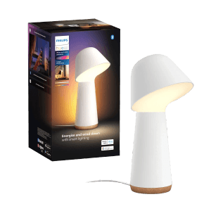 Philips Hue Smart-LED-Tischleuchte Twilight White & Color Ambiance Weiß