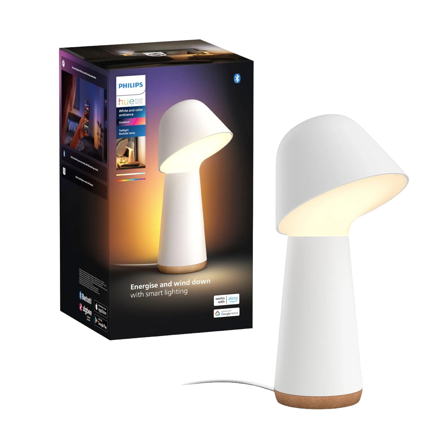 Thumbnail - Philips Hue Smart-LED-Tischleuchte Twilight White & Color Ambiance Weiß