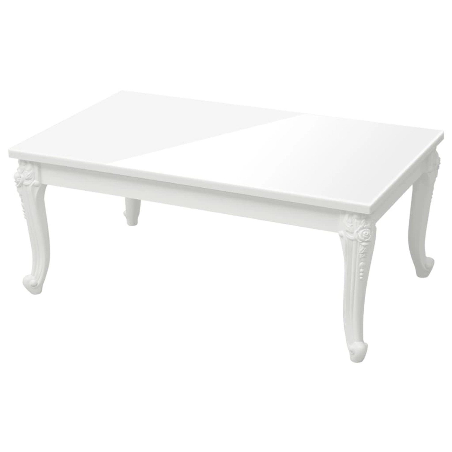 vidaXL Couchtisch Hochglanz-Weiß 100x50x42 cm Holzwerkstoff 358560 günstig online kaufen