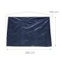 Blaues Relaxdays Pavillon Seitenteil 2er Set aus PE-Folie, wasserabweisend, mit Sichtfenster. Abmessungen: 190 x 290 cm.