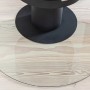Aduro Glasbodenplatte Halbmond unter Kaminofen der Aduro 22 Serie. Zubehör für Kamine & Öfen.
