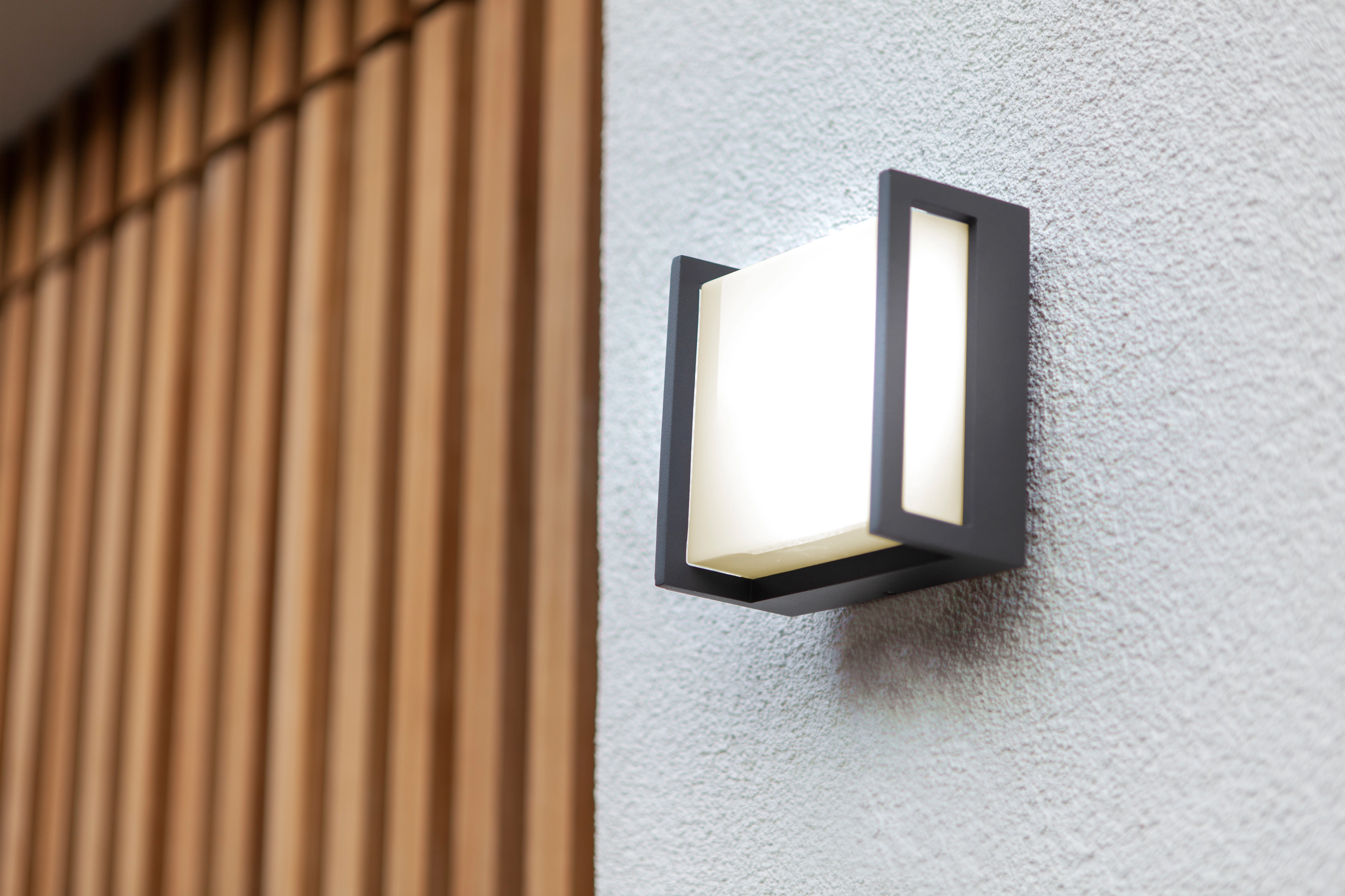 LED-Außenwandleuchte Lutec OBI klein Qubo kaufen quadratisch bei