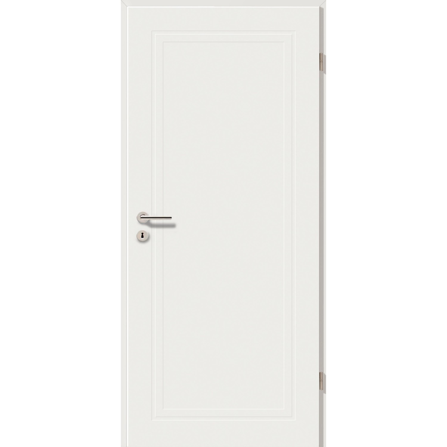 GetaDoor Zimmertür Brillant Contour Typ 7101 Weiß 198,5 cm x 86 cm DIN R