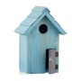 Relaxdays Nistkasten Holz Blau Abschließbar 24,5 cm x 17 cm x 12 cm 0,5 kg_4