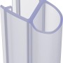 Transparentes baliv Wasserabweisprofil O-Form für 5-6 mm Glas.