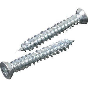 Kovalex Befestigungsschrauben 7,5x52 mm für WPC Terrassendielen, 50 Stück, verzinkt.