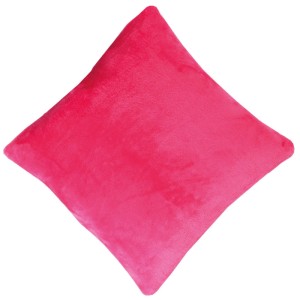 Kuschelige, pinke Kissenhülle 50x50 cm von Bestlivings mit Reißverschluss.