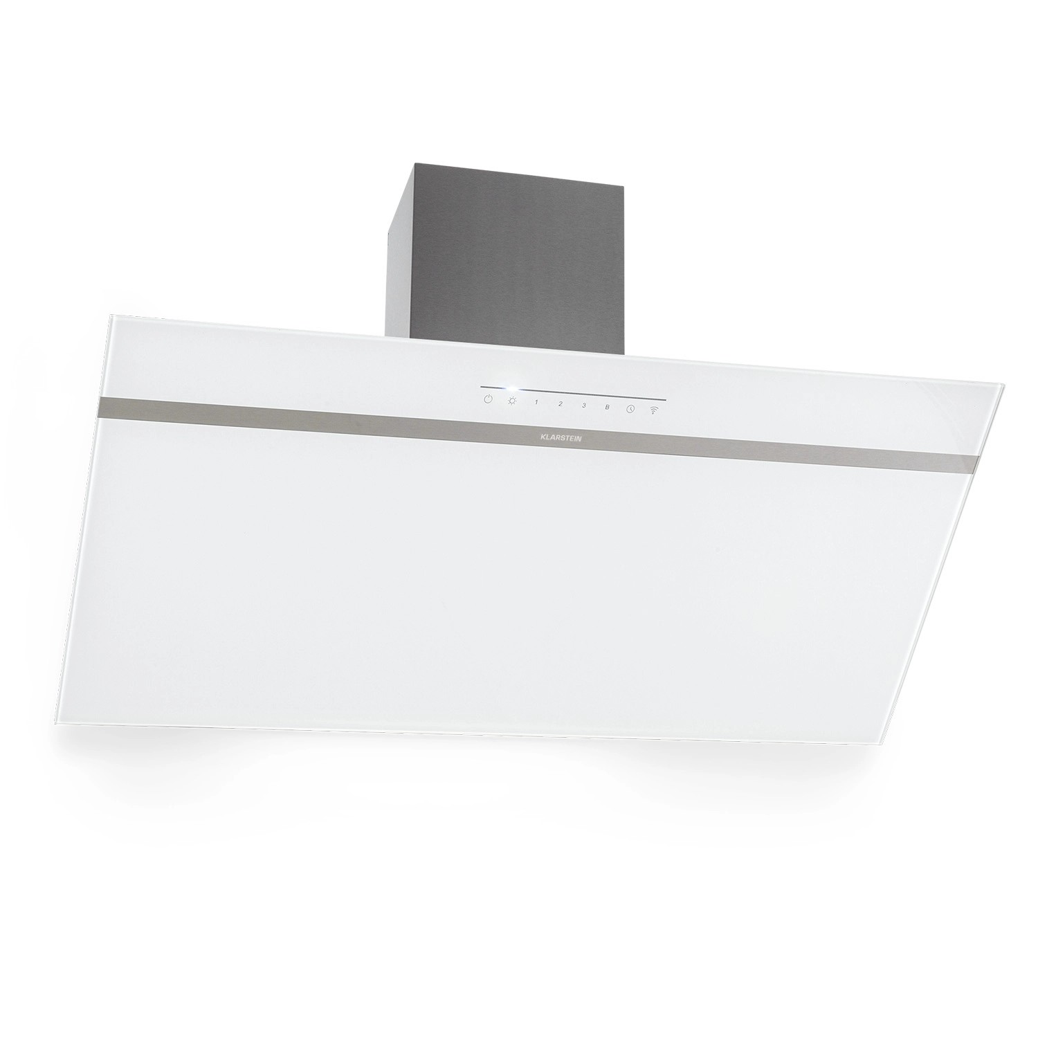 Klarstein Ava 90 Dunstabzugshaube 90cm Wandhaube WiFi A++ 515m³/h Touch Weiß