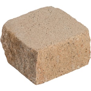 Diephaus Mauerstein Maximo Brista Muschelkalk, Ansicht eines einzelnen Mauersteins.