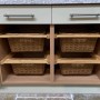 Monstershop 3er Set ausziehbare Weidenkörbe für 400mm Schränke.