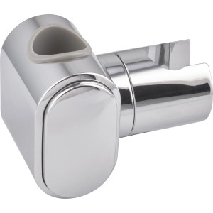 Verchromter Brausehalter mit Umsteller von baliv, geeignet für Duschstangen mit Ø 22 mm.