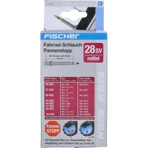 Fischer Fahrradschlauch 28 Zoll mit Sclaverandventil und Pannenschutz.