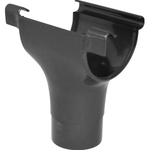 Marley Dachrinnenstutzen RG 100/75, anthrazit-metallic, für Kunststoff-Dachrinnen.