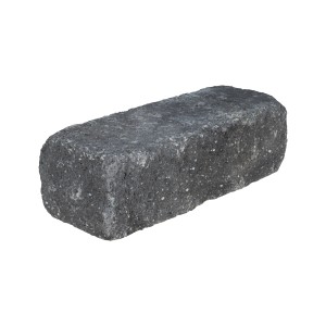 EHL Mauerstein Anzio-Antik-Light, Normalstein in Basalt-Anthrazit, 50x18x15 cm.