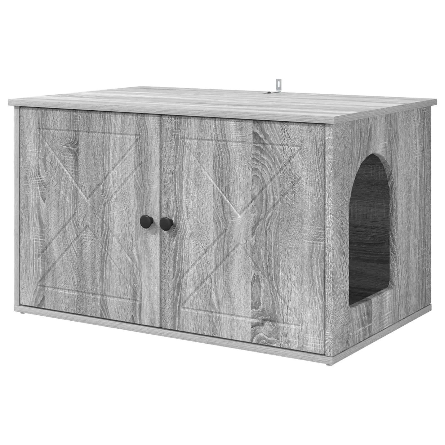vidaXL Katzenhaus Graues Sonoma 85 x 55 x 50 cm Holzwerkstoff 8000731