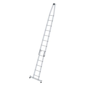 2-teilige PROREGAL Sprossen-Glasreinigerleiter mit Traverse für sicheren Stand.