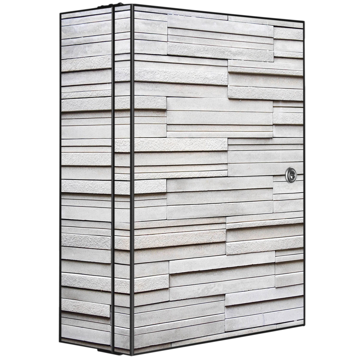 Banjado XXL Medizinschrank Abschliessbar 35x46x15cm Arzneischrank Anthrazit günstig online kaufen