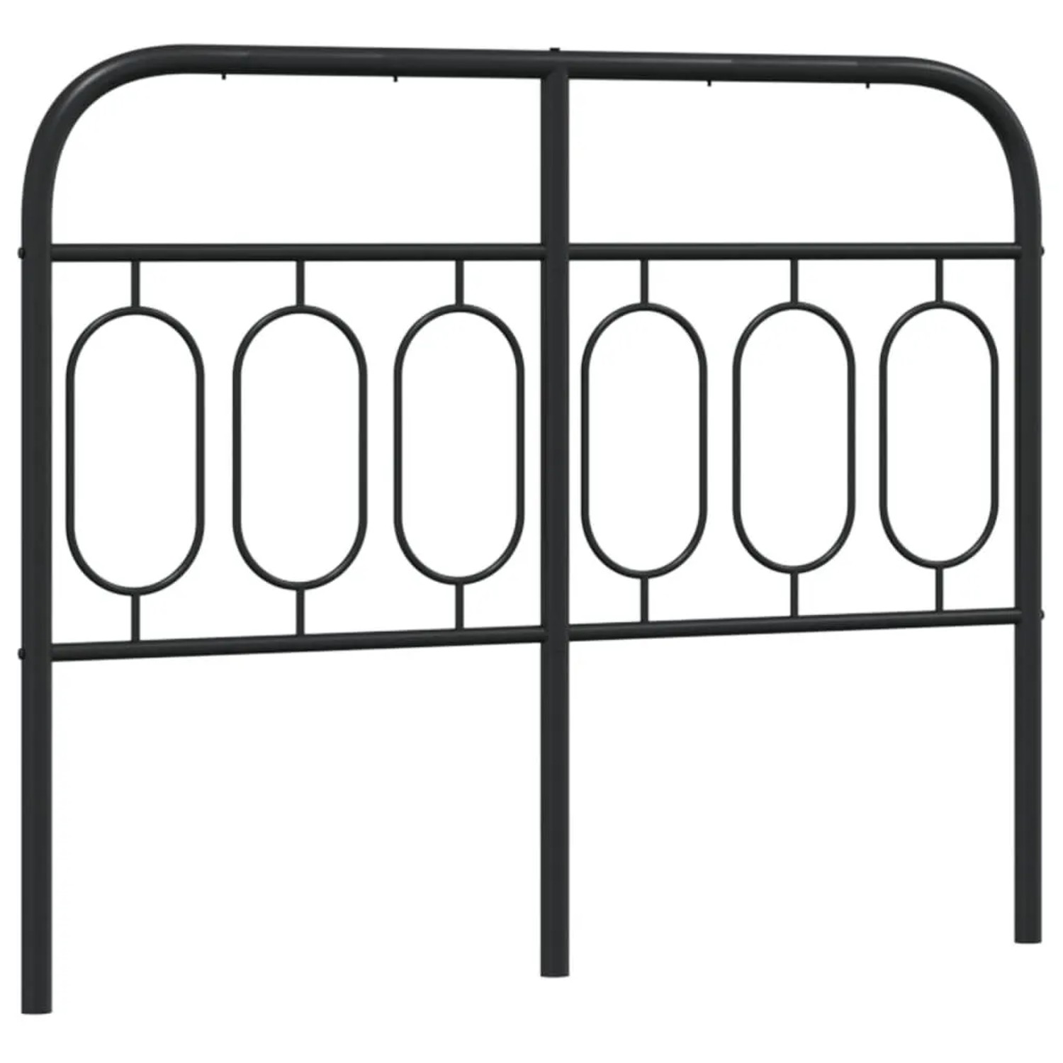 vidaXL Ersatz-Kopfteil Metall Schwarz 120 cm 377148