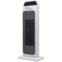 Weißer TroniTechnik Turm-Keramikheizer mit LCD-Display und WIFI Funktion.