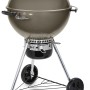 Weber Holzkohlegrill Master-Touch GBS Smoke Grey 57 cm mit Deckelthermometer und Rädern.