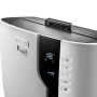 DeLonghi Klimagerät PAC EX100 Silent, weiße Ausführung, Detailansicht Bedienelemente und Display.