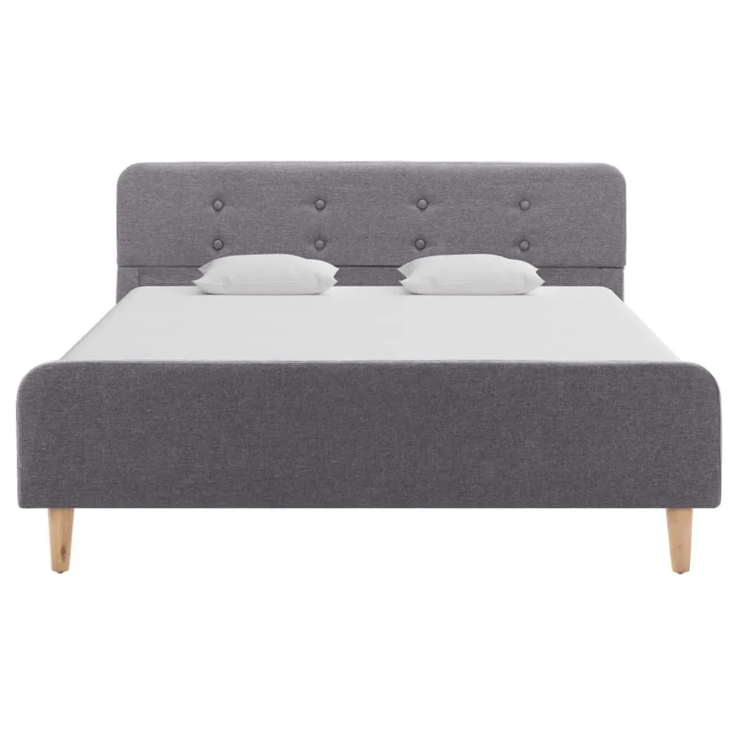 vidaXL Bettgestell Hellgrau Stoff 120x200 cm 284902