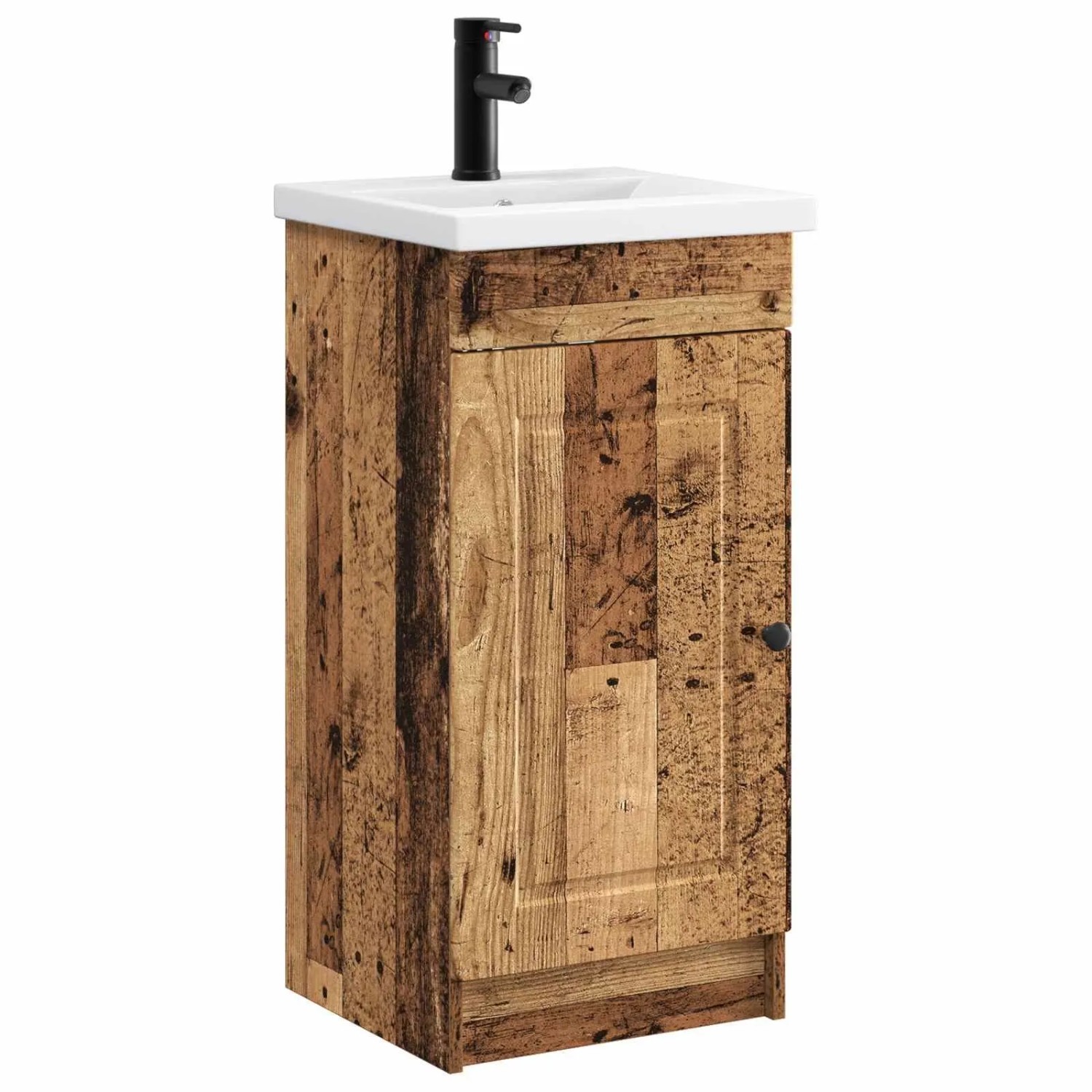 vidaXL Badezimmerschrank mit Waschbecken Altholz 42 x 40 x 84,5 cm 890062