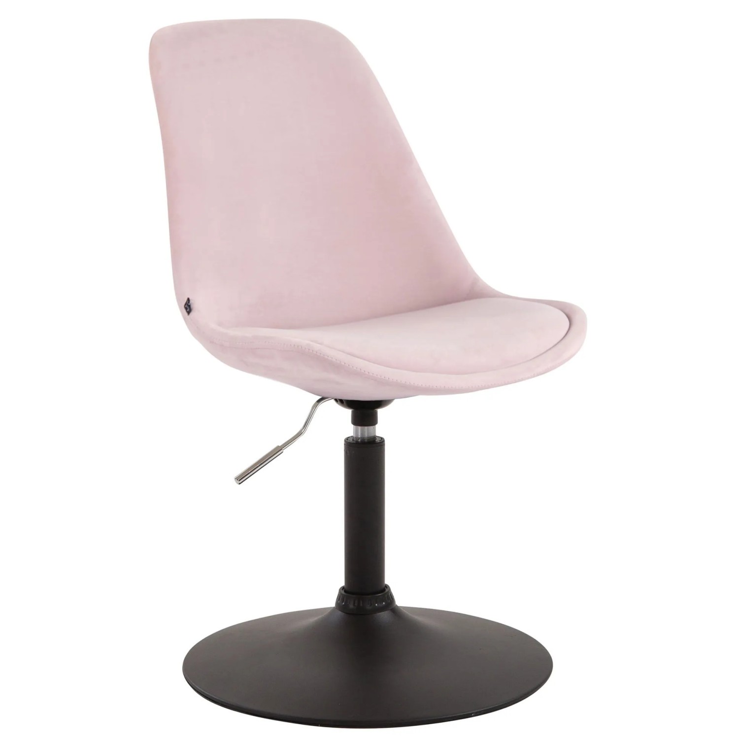 CLP Esszimmerstuhl Maverick Samt Pink/Schwarz