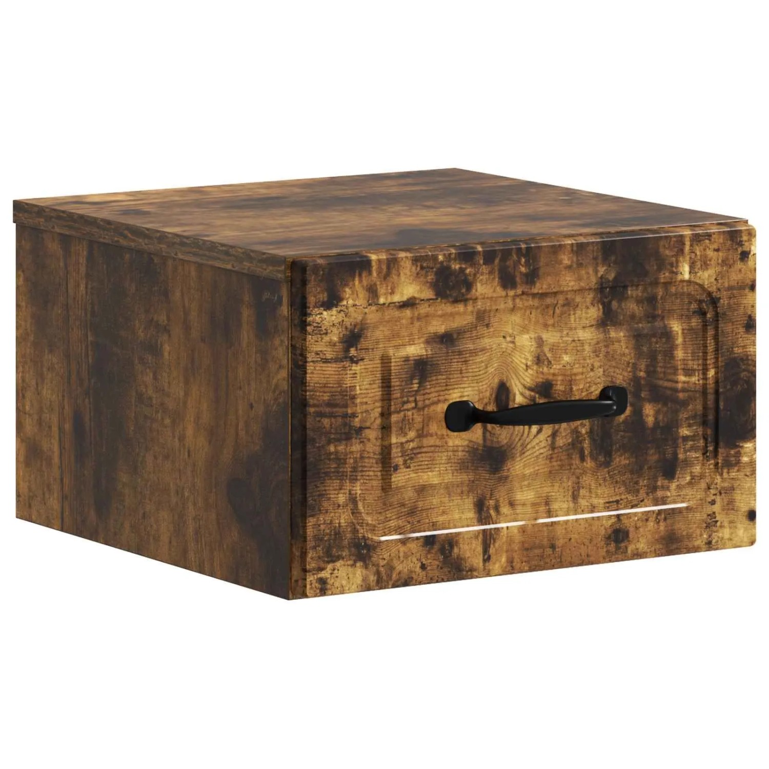 vidaXL Wandmontierter Nachttisch Geräucherte Eiche 34,5 x 33 x 20 cm 899285