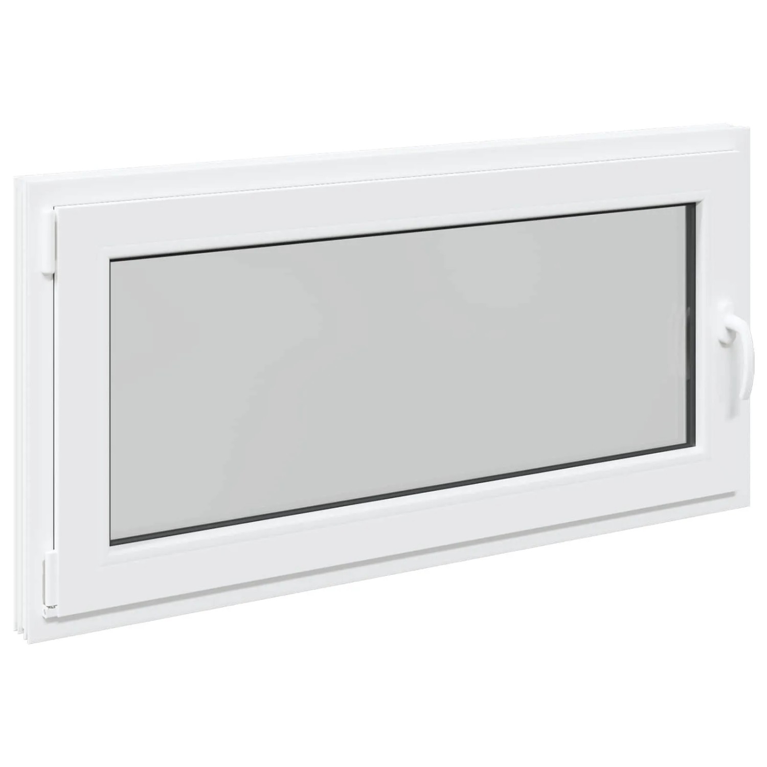 vidaXL Kellerfenster RISOR Weiß 120 x 60 cm PVC und Glas 42047262