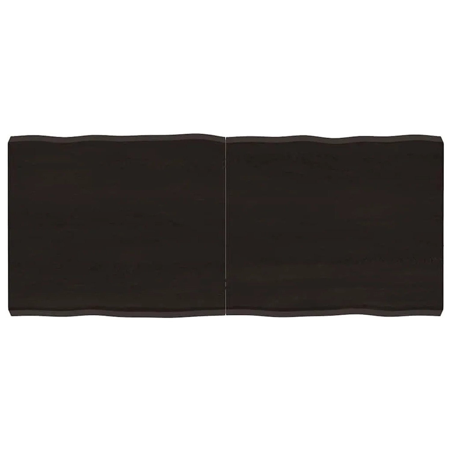 vidaXL Tischplatte 140x60x2-6 cm Massivholz Behandelt Baumkante 364033