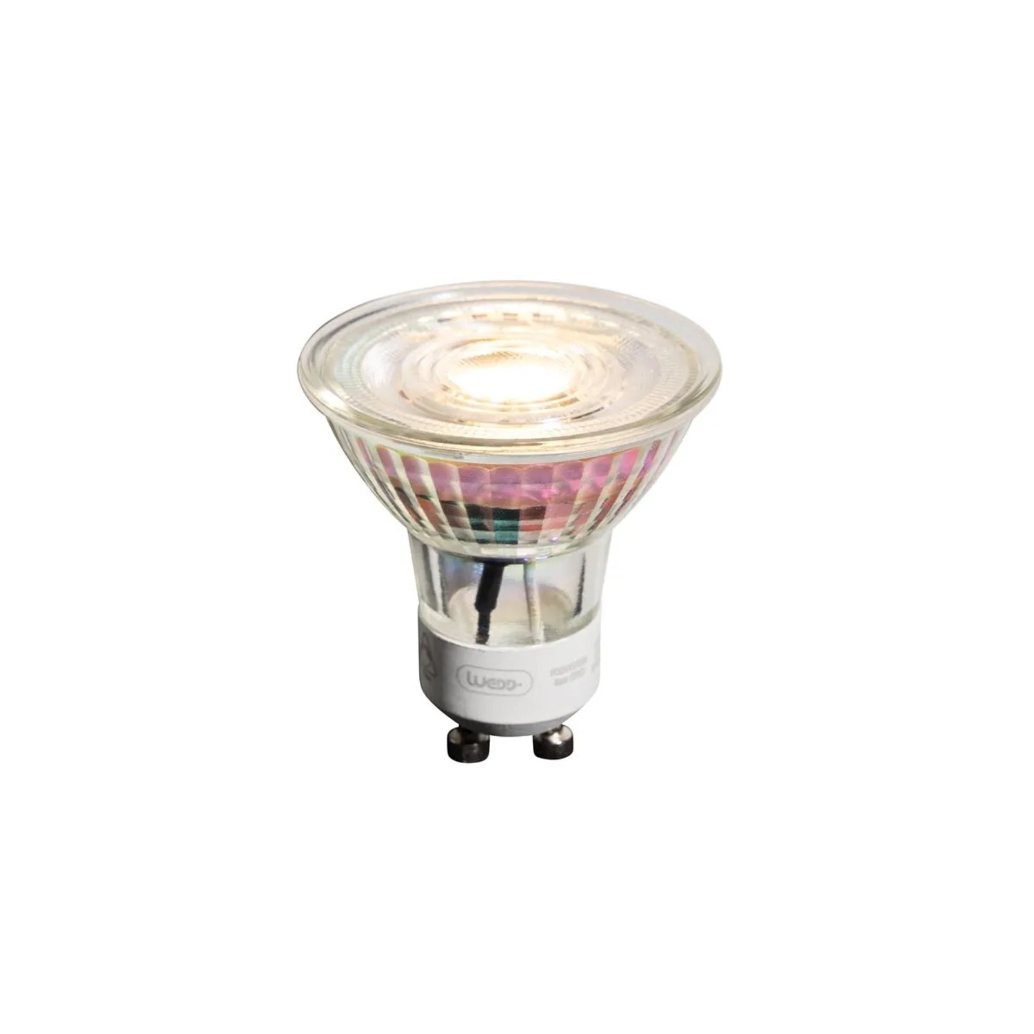 LUEDD GU10 50mm Dimmbare LED Glühbirne Klar 4,9W 450,m 2700K