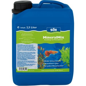 Söll Mineral Mix 2,5l: Grunddünger für Wasserpflanzen im blauen Kanister für gesundes Wachstum.