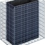 Eckiges Gabiona Gabionen-Hochbeet, 100x100x60 cm, Maschenweite 5x10 cm, galvanisiert.