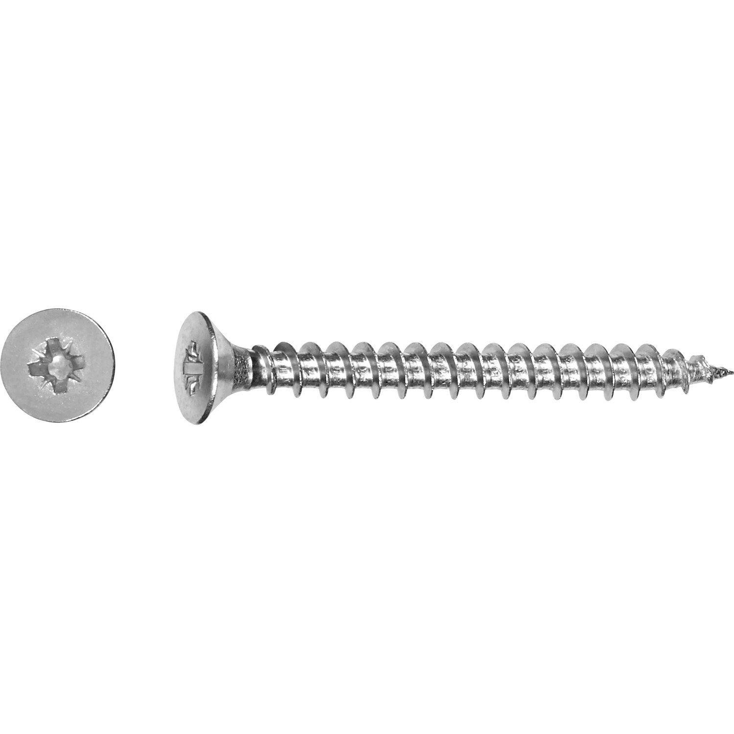 Flachsenkkopf Spanplattenschraube TX-Antrieb Ø 5 mm x 80 mm 100 Stück