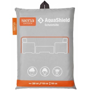 Siena Garden AquaShield Schutzhülle für Sitzgruppen, 280x150x100 cm, hellgrau.