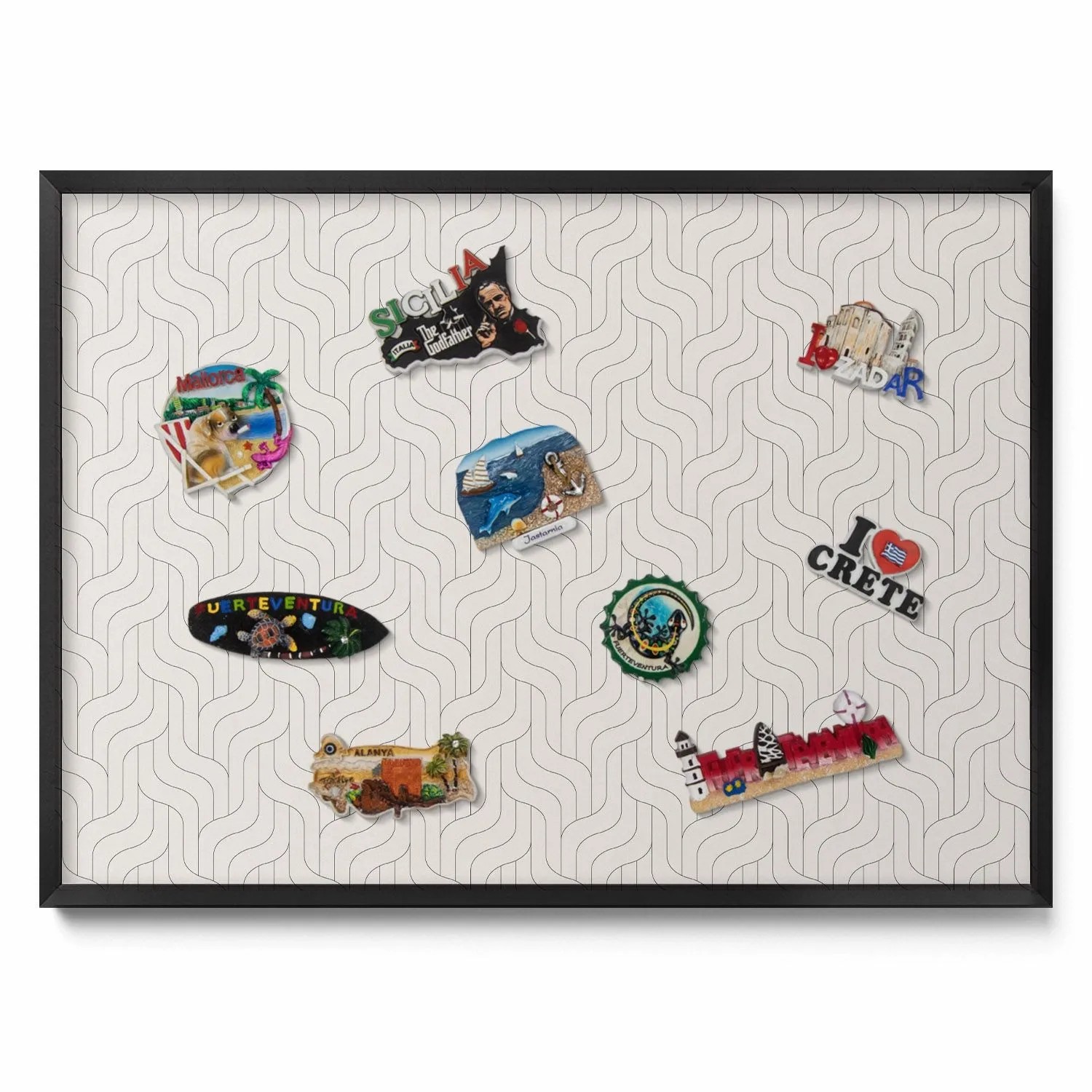 Tulup Magnettafel Dekoratives Magnetboard aus Metall Regelmäßiges Lineares günstig online kaufen