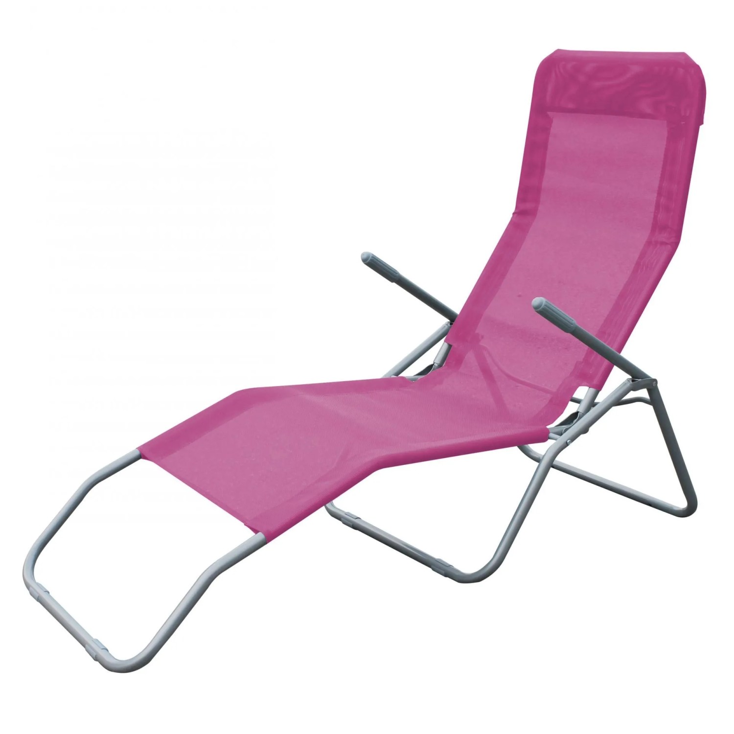 Lex Siestaliege Kippliege Sonnenliege Strandliege Gartenliege Klappbar Pink günstig online kaufen