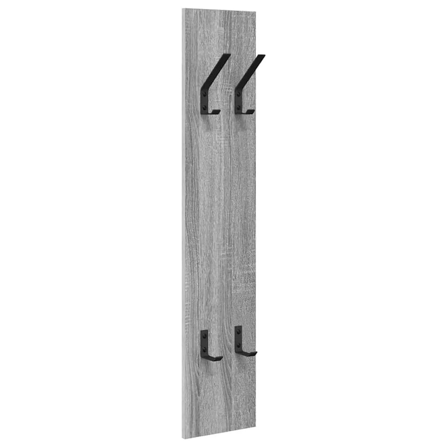 vidaXL Wandmontierter Kleiderständer Grau Sonoma 20 x 1,5 x 100 cm 874464
