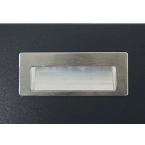 PROREGAL Mähroboter-Garage Mit Deckel 35x60x70cm Wpc Metall Eiche-Optik