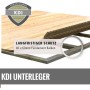 Karibu Gartenhaus Sölve: Detailansicht der KDI Unterleger und Fundamentbalken (40x60mm) für langfristigen Schutz.