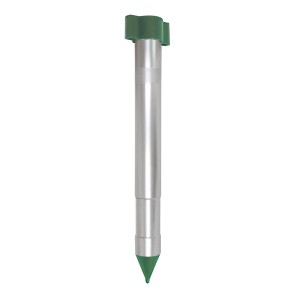 Blanko Wühlmausschreck elektrisch mit Ultraschall zur Nagerabwehr im Garten.