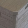 Braune VidaXL Garten-Aufbewahrungsbox (90 L) mit Holzoptik. Universalbox für Garten und Terrasse.