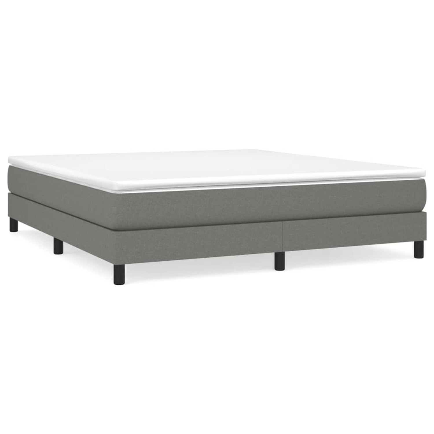 Thumbnail - vidaXL Boxspringbett Dunkelgrau 180x200 cm Stoff1379141